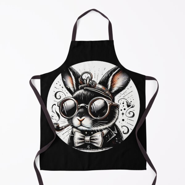 Aperçu de l'œuvre lapin portant des lunettes et un chapeau créée et vendue par Mechanical-Artt.