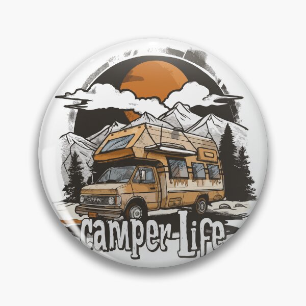 Item preview, Cool Camper Life Print designed and sold by Thehatinthecat.