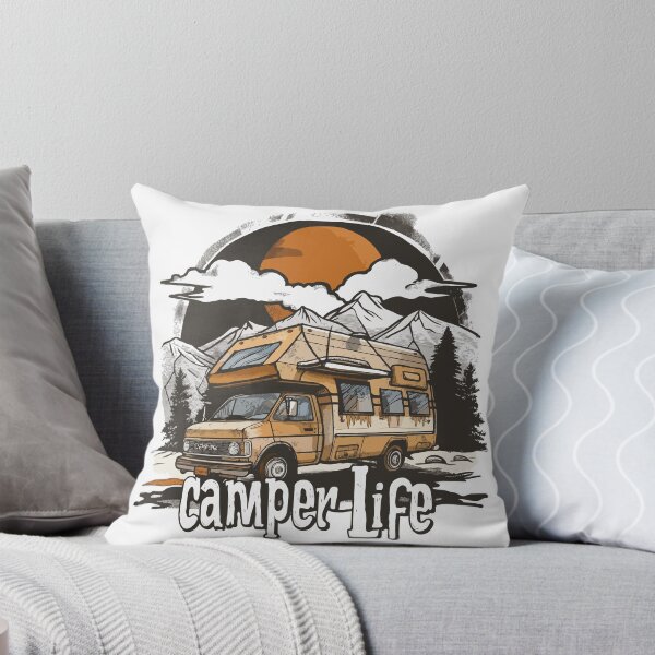 Item preview, Cool Camper Life Print designed and sold by Thehatinthecat.