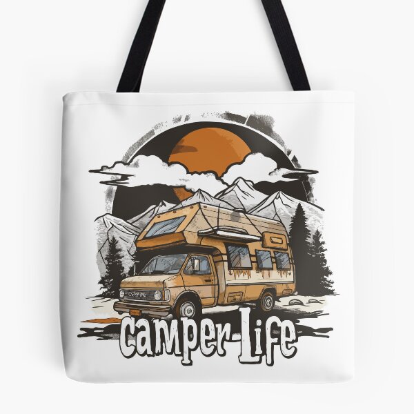 Item preview, Cool Camper Life Print designed and sold by Thehatinthecat.
