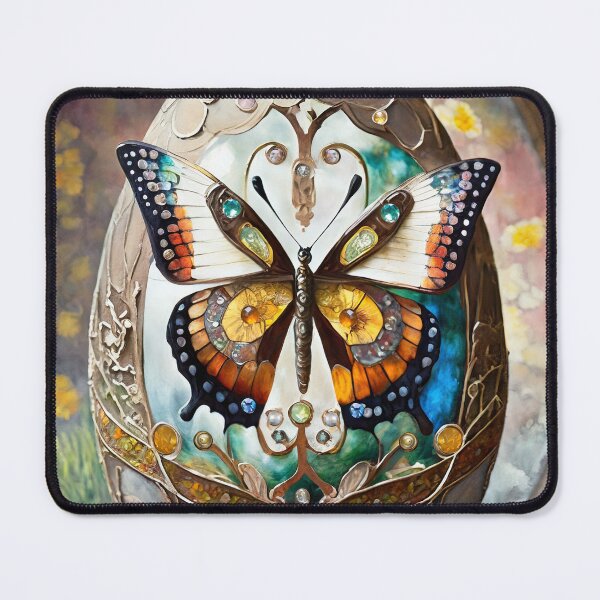 Item preview, Ornate Bejeweled Colorful Butterfly Easter Egg designed and sold by Lee Hiller Designs.