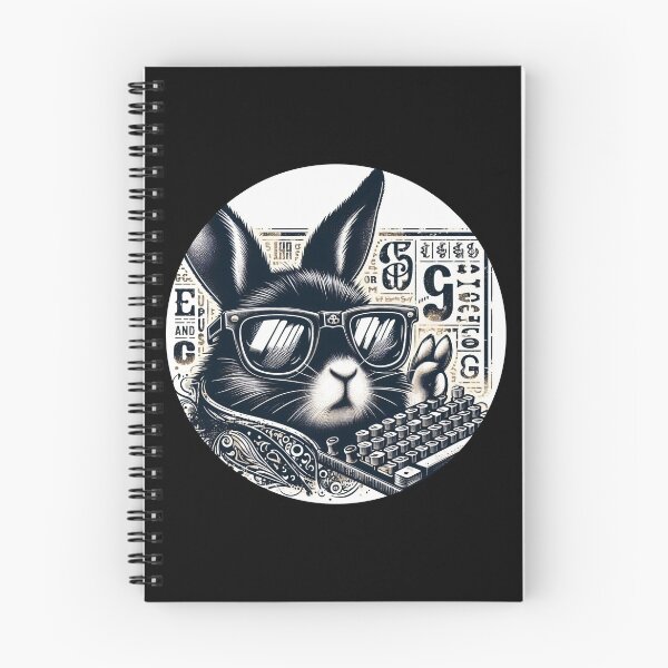 Item preview, retro rabbit with typewriter designed and sold by Mechanical-Artt.