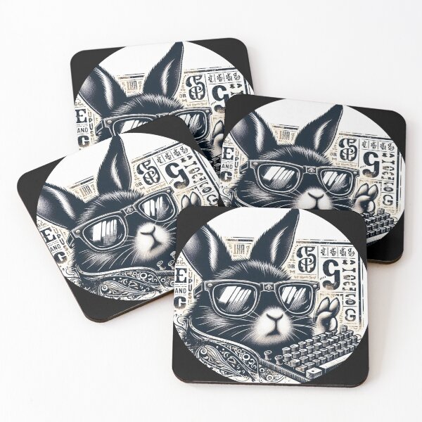 Item preview, retro rabbit with typewriter designed and sold by Mechanical-Artt.