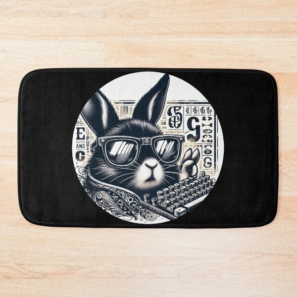 Item preview, retro rabbit with typewriter designed and sold by Mechanical-Artt.
