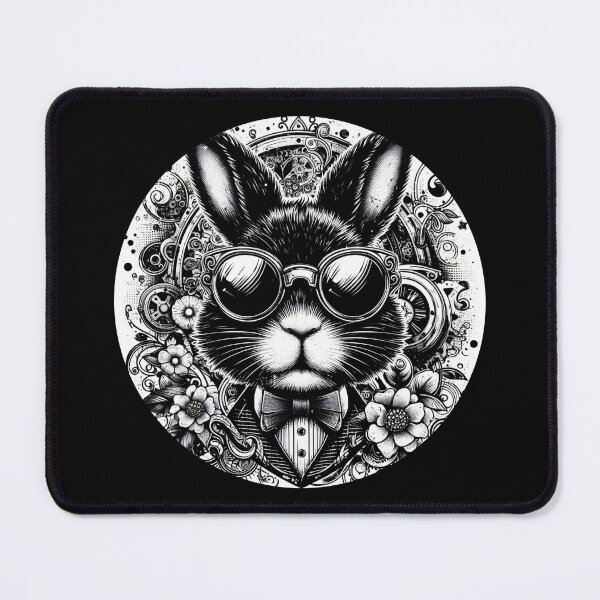 Item preview, rabbit wearing sunglasses and a bow tie designed and sold by Mechanical-Artt.