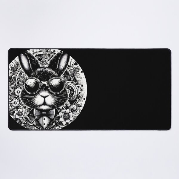 Item preview, rabbit wearing sunglasses and a bow tie designed and sold by Mechanical-Artt.