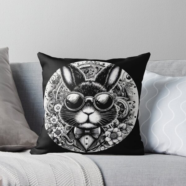 Item preview, rabbit wearing sunglasses and a bow tie designed and sold by Mechanical-Artt.
