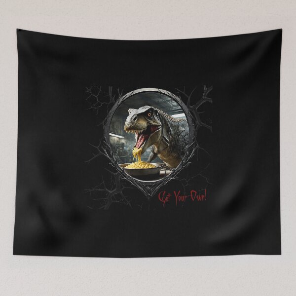 Item preview, Macaroni & Cheese & a greedy dinosaur designed and sold by FatCatStudios.