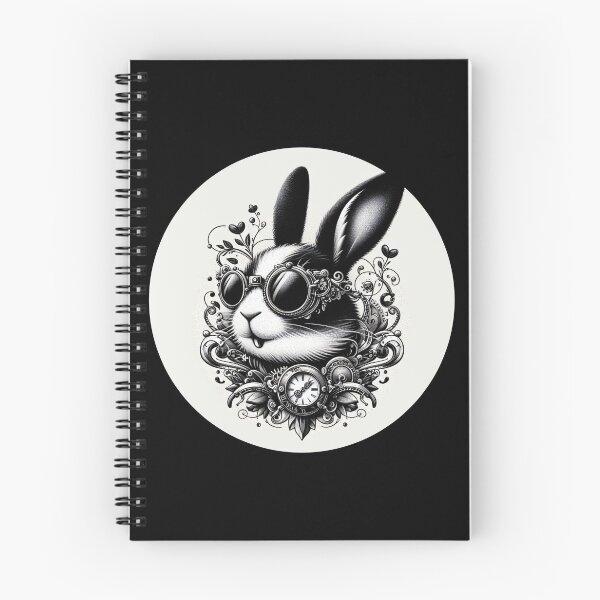 Item preview, rabbit wearing sunglasses and a clock designed and sold by Mechanical-Artt.
