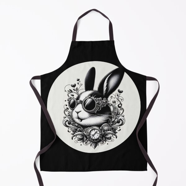 Aperçu de l'œuvre lapin portant des lunettes de soleil et une horloge créée et vendue par Mechanical-Artt.