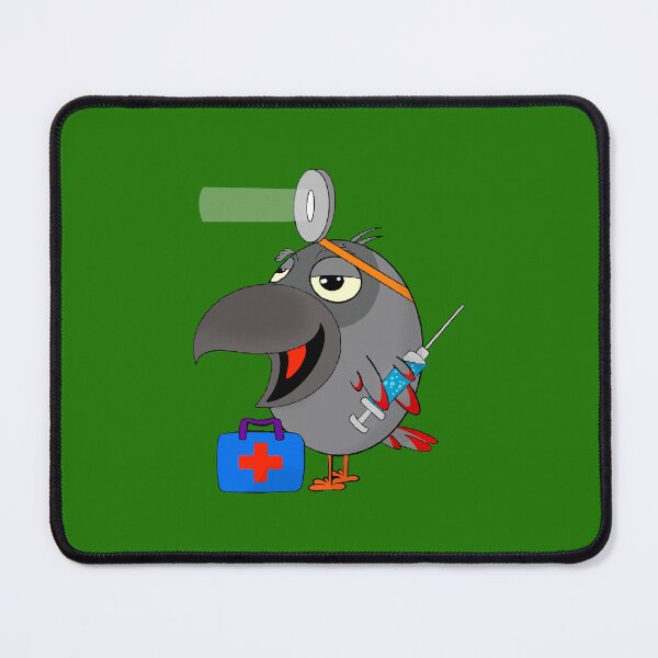 Item preview, Funny African grey parrot doctor - Parrot at work designed and sold by YoshiArtDesign.