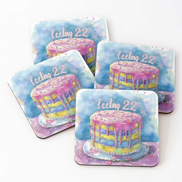 Item preview, Feeling 22 Birthday Cake designed and sold by thegirlyshoppe.
