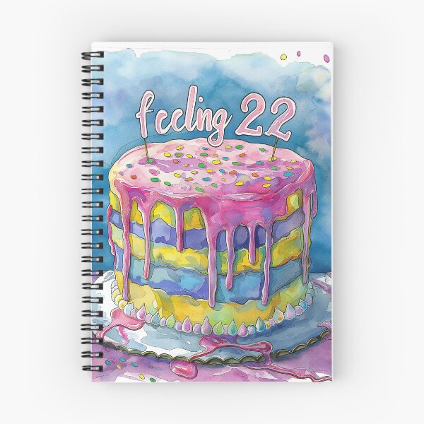 Item preview, Feeling 22 Birthday Cake designed and sold by thegirlyshoppe.