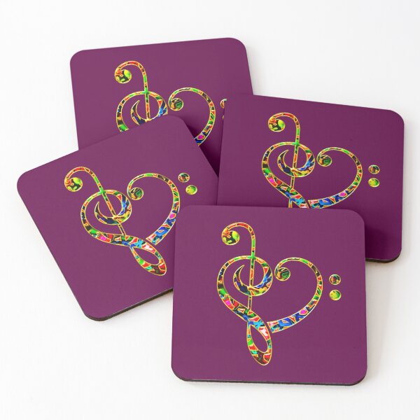 Item preview, Heartbeat Music, Treble Clef, Heart, Bass Clef, Musician, Clef designed and sold by nitty-gritty.