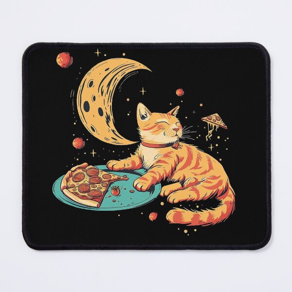 Item preview, Space Cat Pizza Funny Gifts designed and sold by DarekShop.