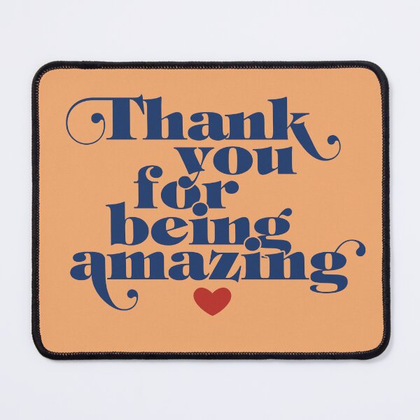 Item preview, Typographic message - Thank you for being amazing designed and sold by fatchairprint.