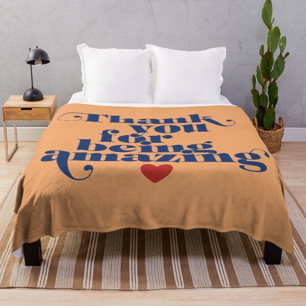 Item preview, Typographic message - Thank you for being amazing designed and sold by fatchairprint.