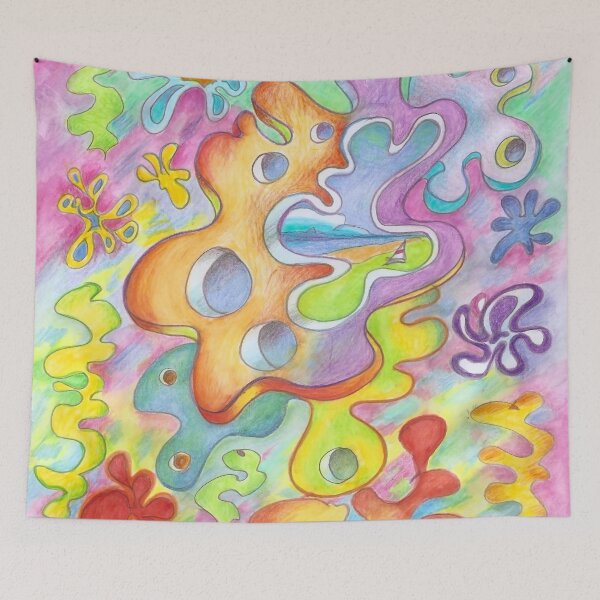 Item preview, flower power abstract designed and sold by Tereza Pilar  Art.