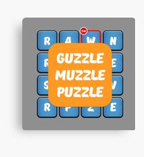 Guzzle Muzzle Puzzle Ruzzle Inspiration Canvas Print