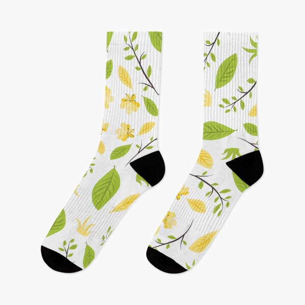 Item preview, Green and Yellow Leaves Pattern designed and sold by MindWell.
