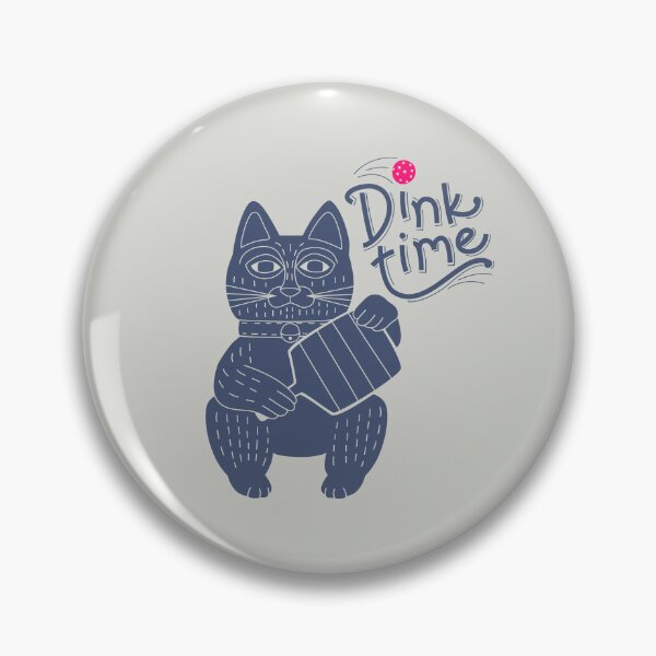 Item preview, “Purr-fect Match: Whimsical Cat Playing Pickleball”  - indigo designed and sold by StudioShel.