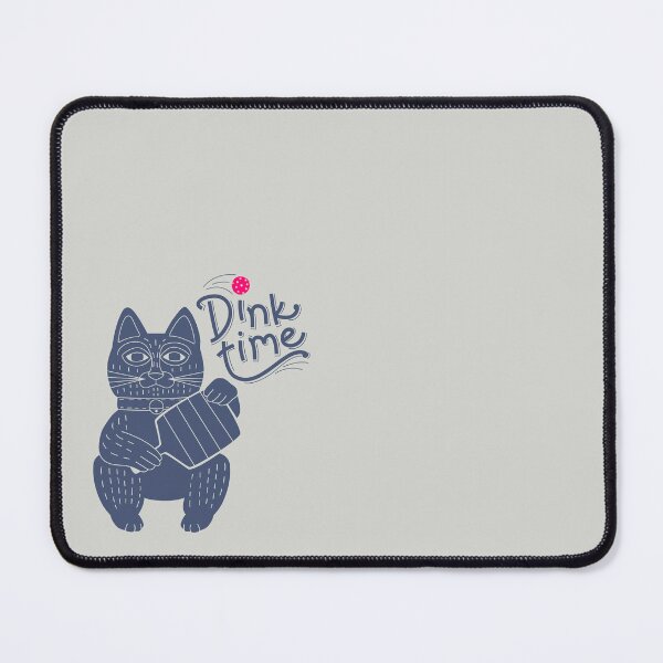 Item preview, “Purr-fect Match: Whimsical Cat Playing Pickleball”  - indigo designed and sold by StudioShel.