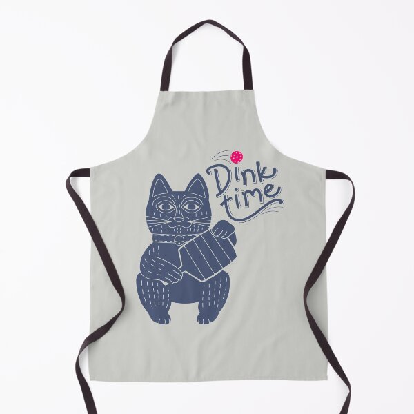 Item preview, “Purr-fect Match: Whimsical Cat Playing Pickleball”  - indigo designed and sold by StudioShel.