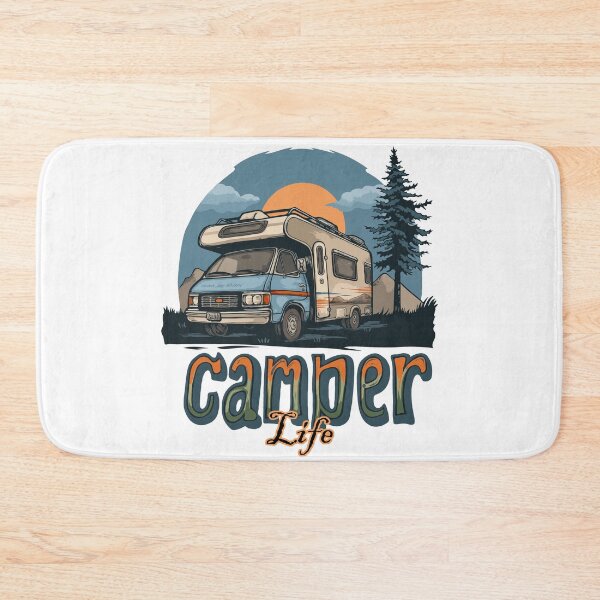 Item preview, Cool Camper Life Print designed and sold by Thehatinthecat.