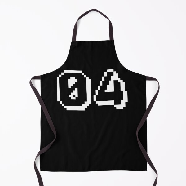 Item preview, 04, four, white, retro video game, 1 up! designed and sold by Numbers-Art.