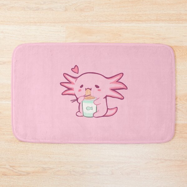 Item preview, cute axolotl eats instant ramen designed and sold by pawprintstudio.shop.