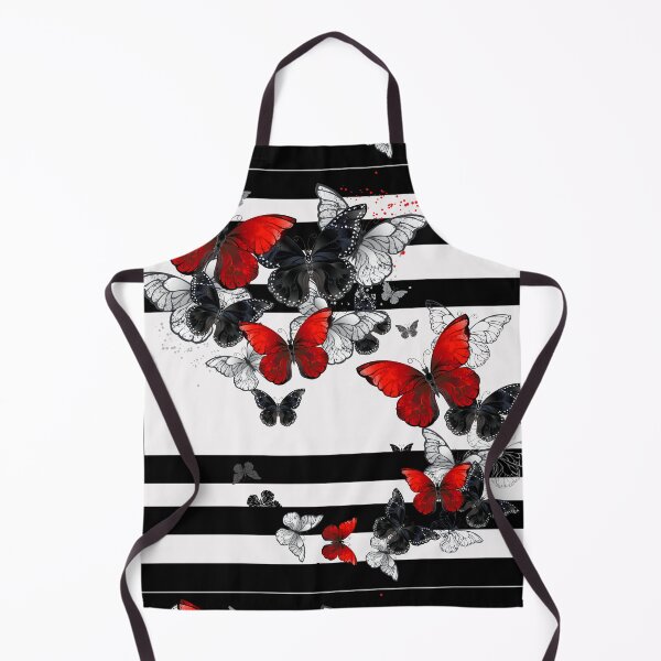 Item preview, Black and White Abstract Art butterflies dancing Patterns designed and sold by LLdreams.