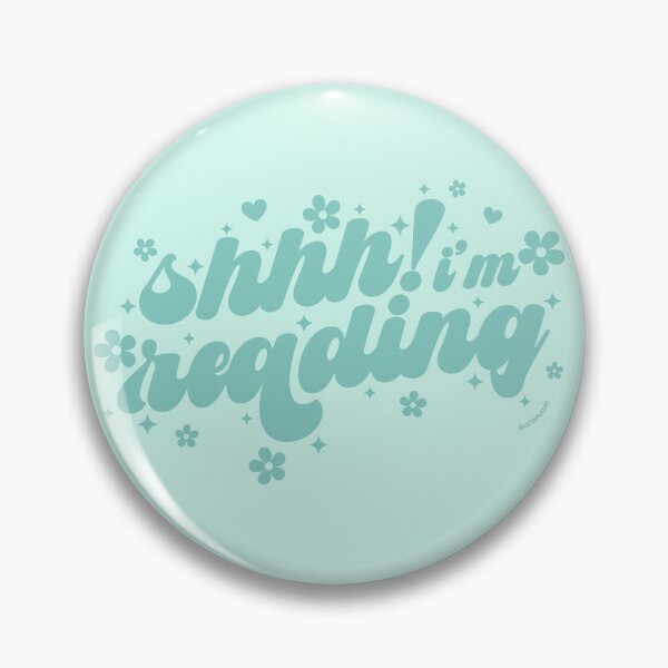 Item preview, Shhh! I'm Reading / Groovy Daisies Flowers in Pastel Blue Bookish Quotes Bibliophile Aesthetic Gifts Cute Kindle Decor Tbr designed and sold by Latinoladas.