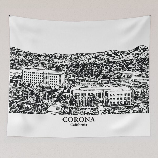 Artikelvorschau, Corona – Kalifornien entworfen und verkauft von Lakeric Cityscapes.