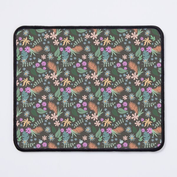Item preview, Pattern of striking flowers and leaves designed and sold by Karin Schön.