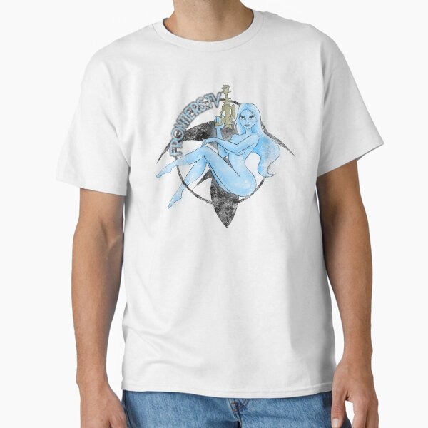 JIL'S HOLOGRAM LOGO — FRONTIERS.TV (DISTRESSED) Classic T-Shirt