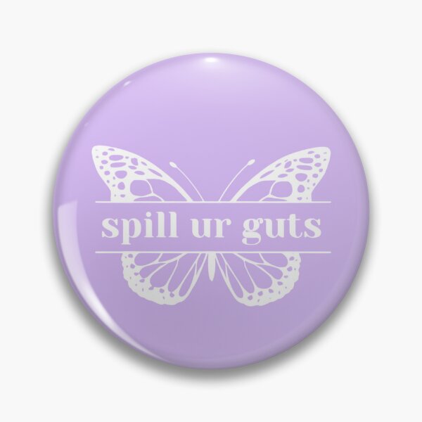 Item preview, Spill UR Guts Butterfly White designed and sold by MSSCustom.