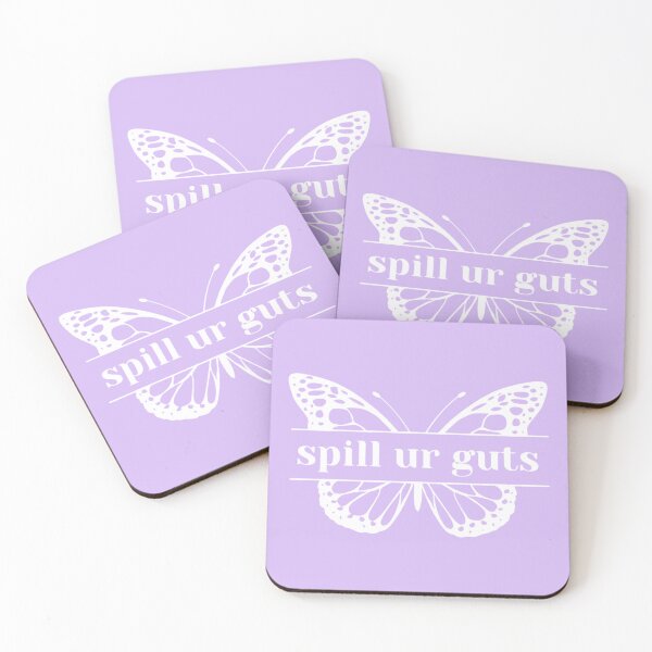 Item preview, Spill UR Guts Butterfly White designed and sold by MSSCustom.