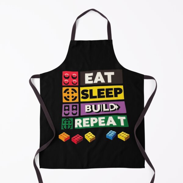 Item preview, Eat Sleep Build Repeat Building Blocks Bricks Master Builder Classic T-Shirt designed and sold by NIZAR din⭐⭐⭐⭐⭐.