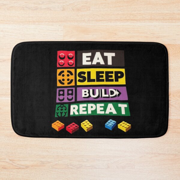 Item preview, Eat Sleep Build Repeat Building Blocks Bricks Master Builder Classic T-Shirt designed and sold by NIZAR  din⭐⭐⭐⭐⭐.