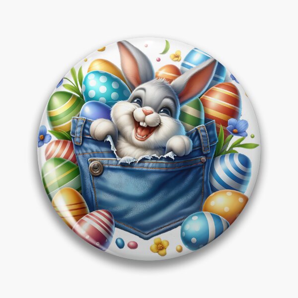 Item preview, Cute bunny in jeans! designed and sold by fribabywonder.