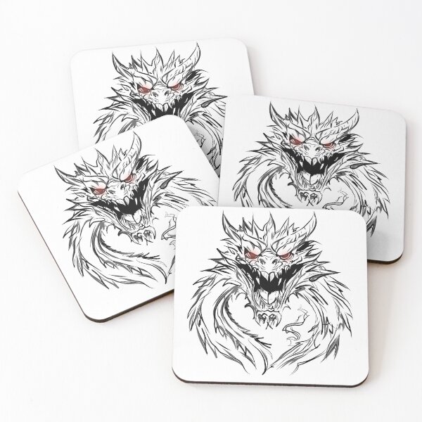 Item preview, Angry Dragon Line-Art designed and sold by Midnighti4Msp.