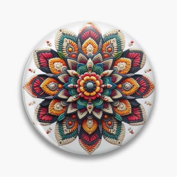 Item preview, Crocheted colorful flower for a knitter. designed and sold by GOTEK.