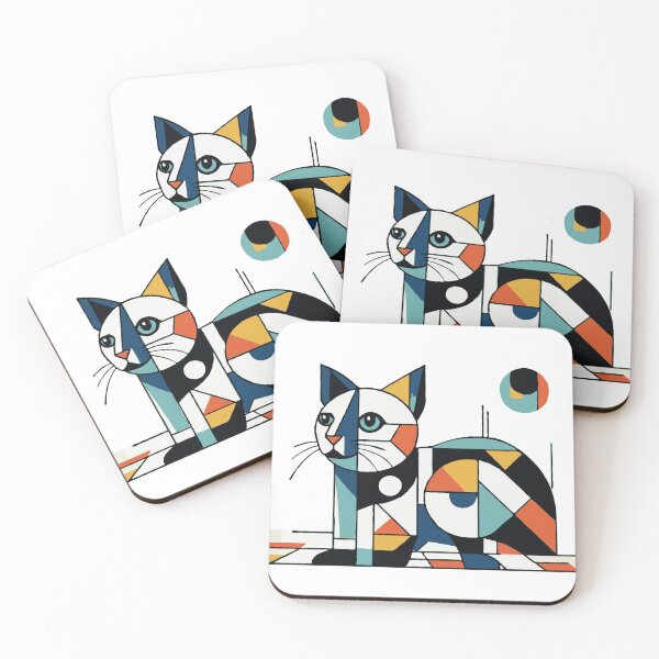 Item preview, Geometric Cat designed and sold by Random Designs.