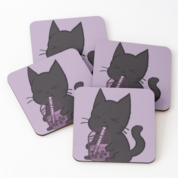 Item preview, Taro Boba Cat designed and sold by wormy-pope.