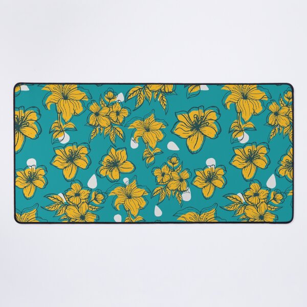Item preview, Patrón floral amarillo designed and sold by MindWell.