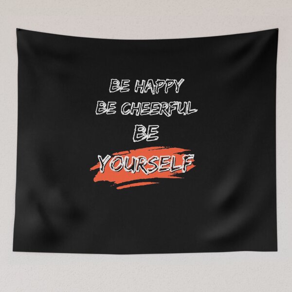 Item preview, "Be Happy, Be Cheerful, Be Yourself" Tee - Celebrate International Day of Happiness designed and sold by AI-volution.