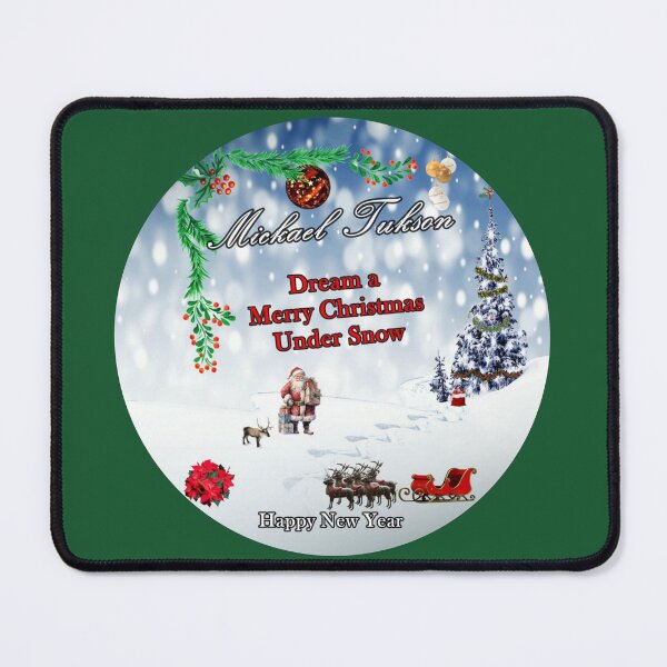 Item preview, Dream a Merry Christmas Under Snow Round Format designed and sold by MickaelTukson.