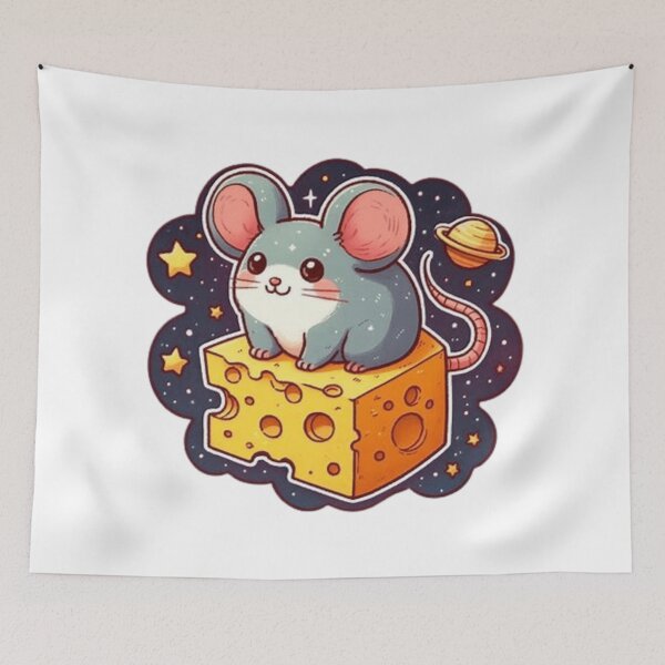 Item preview, Cute mouse in a cheese universe  designed and sold by Culmika.
