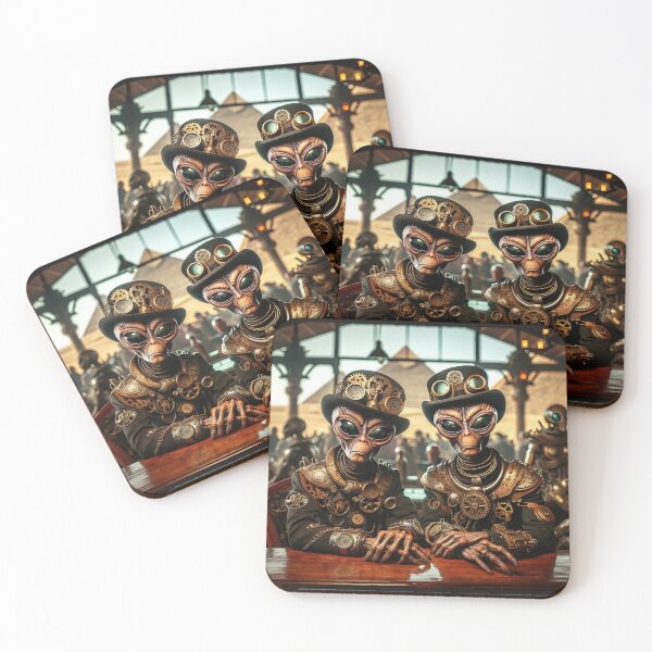 Item preview, Cosmic Café: Aliens and Pyramids Encounter designed and sold by SurrealCreator.