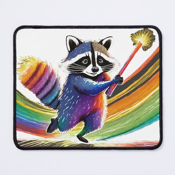 Item preview, Colorful Raccoon Wizard designed and sold by omerfdln34.
